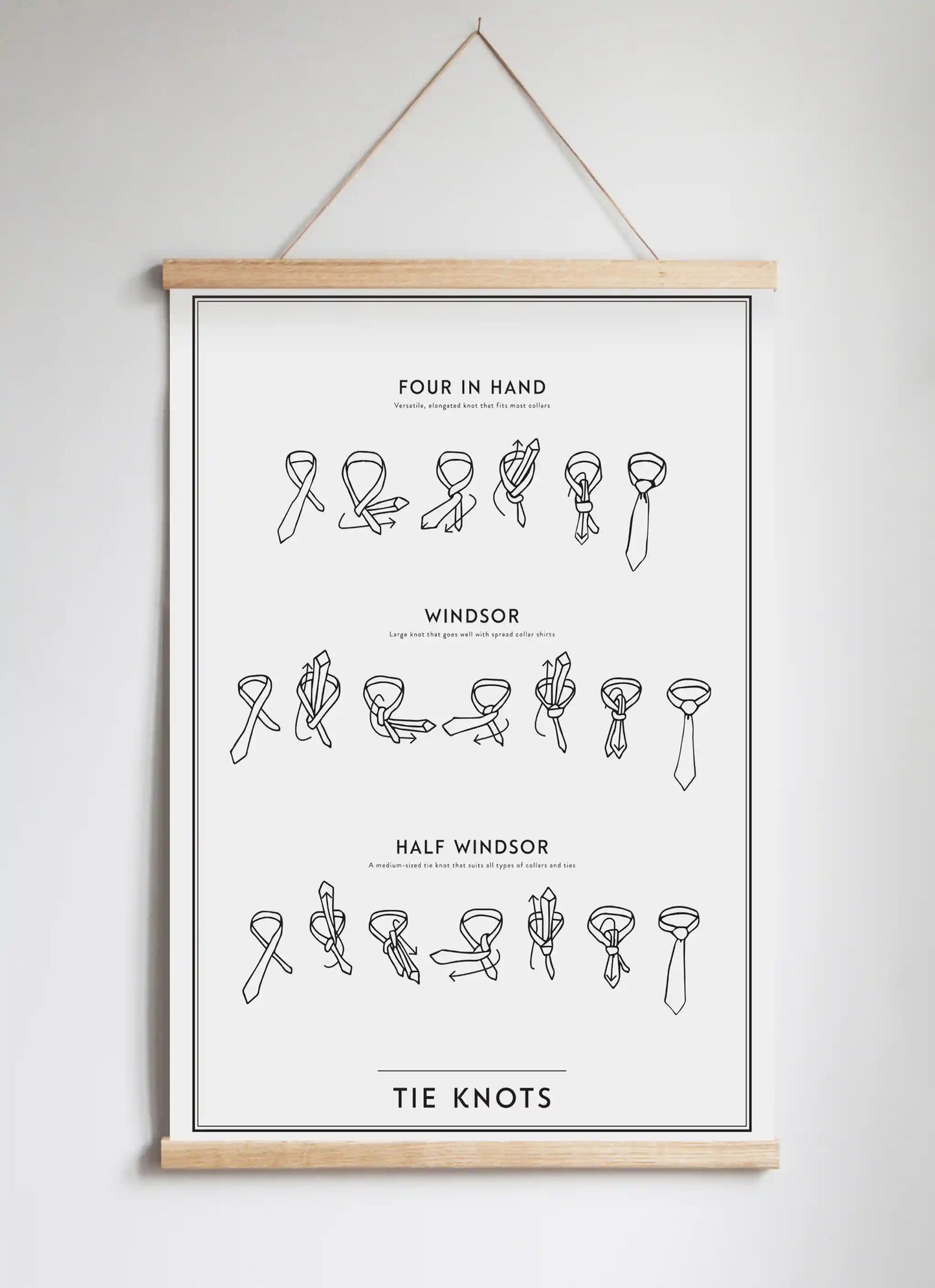 Posterhängare i ek