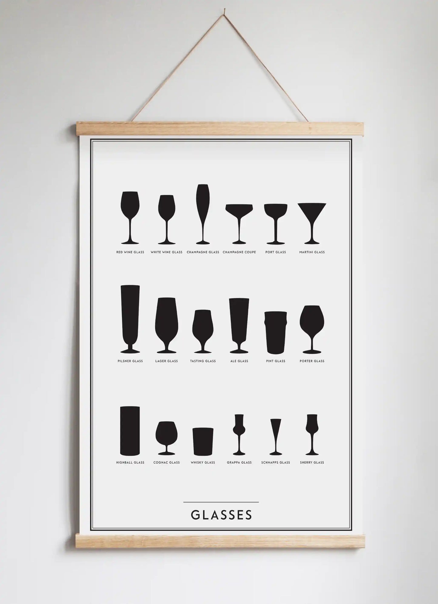 Posterhängare i ek