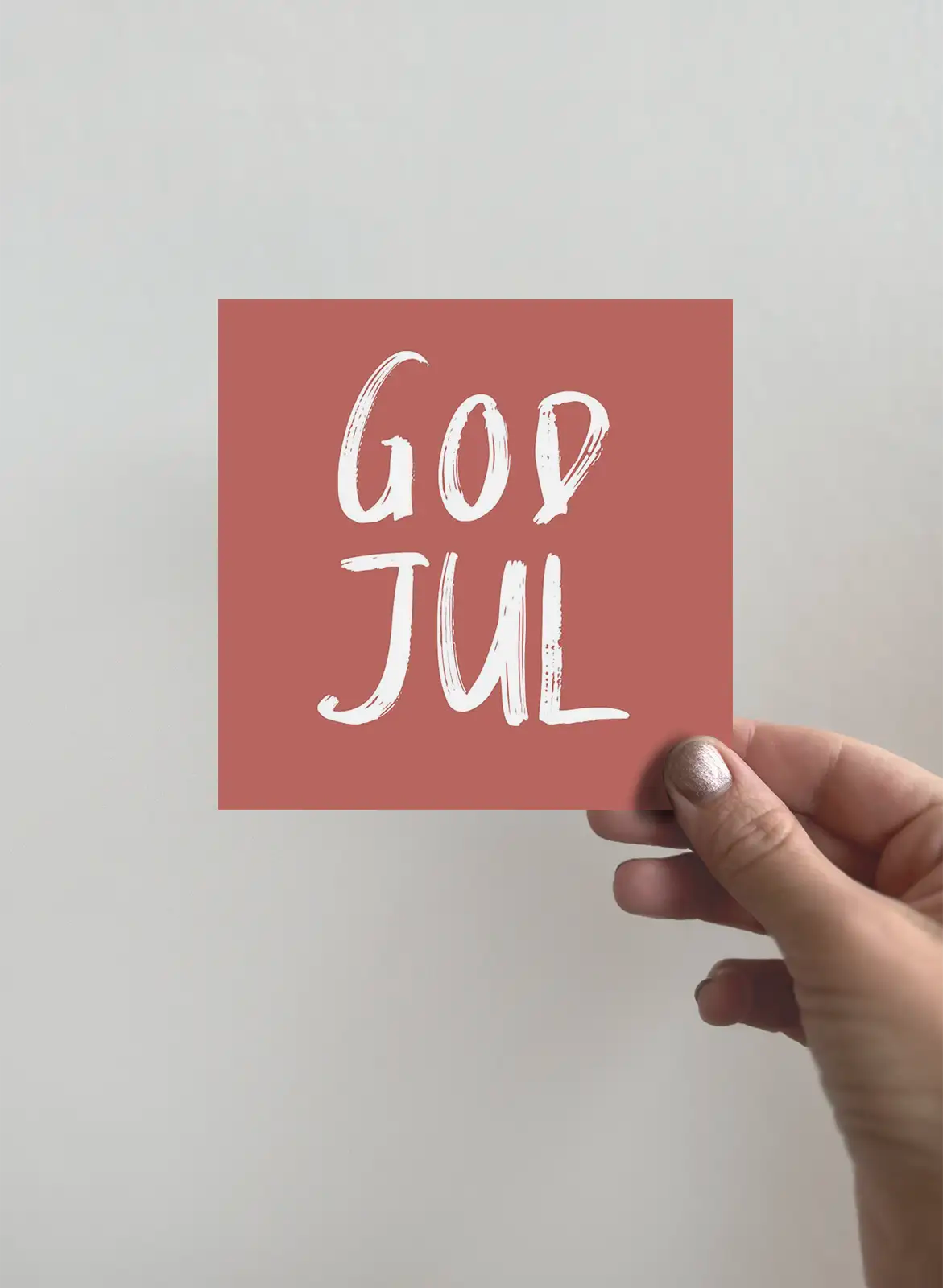 Kort 3-pack - God Jul - Röd