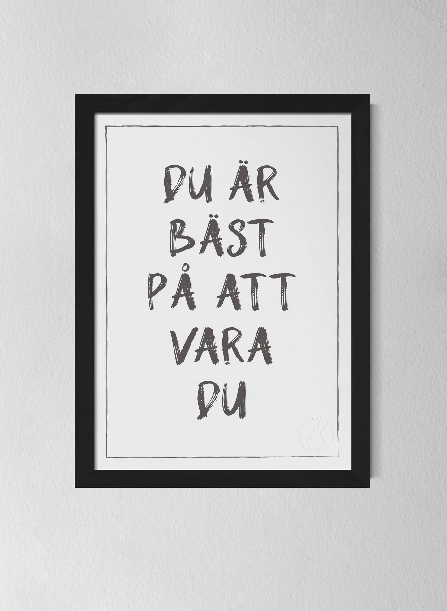 Svart träram Off-white