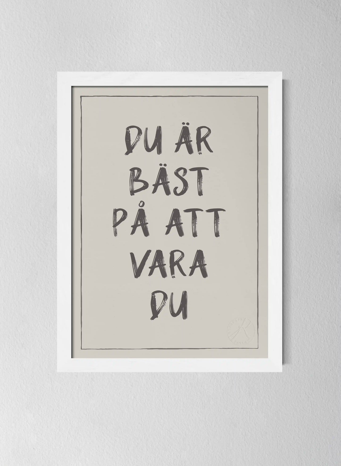 Vit träram Pearl Grey