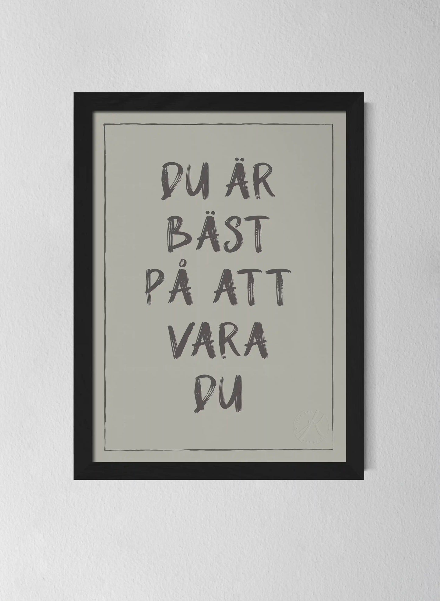 Svart träram Sandwashed Sage