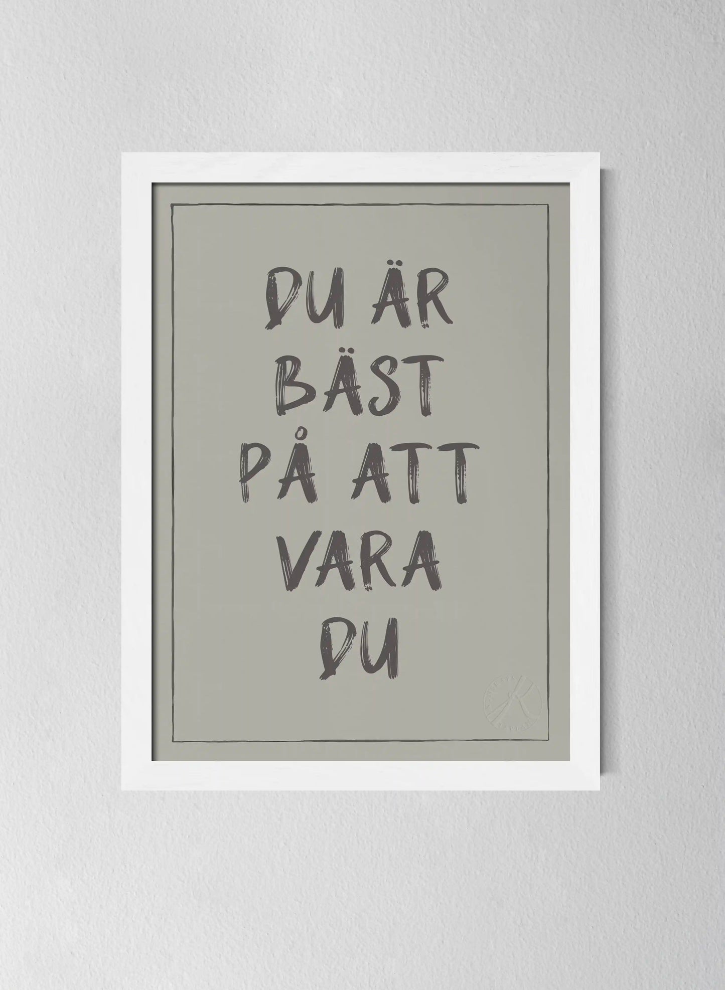 Vit träram Sandwashed Sage