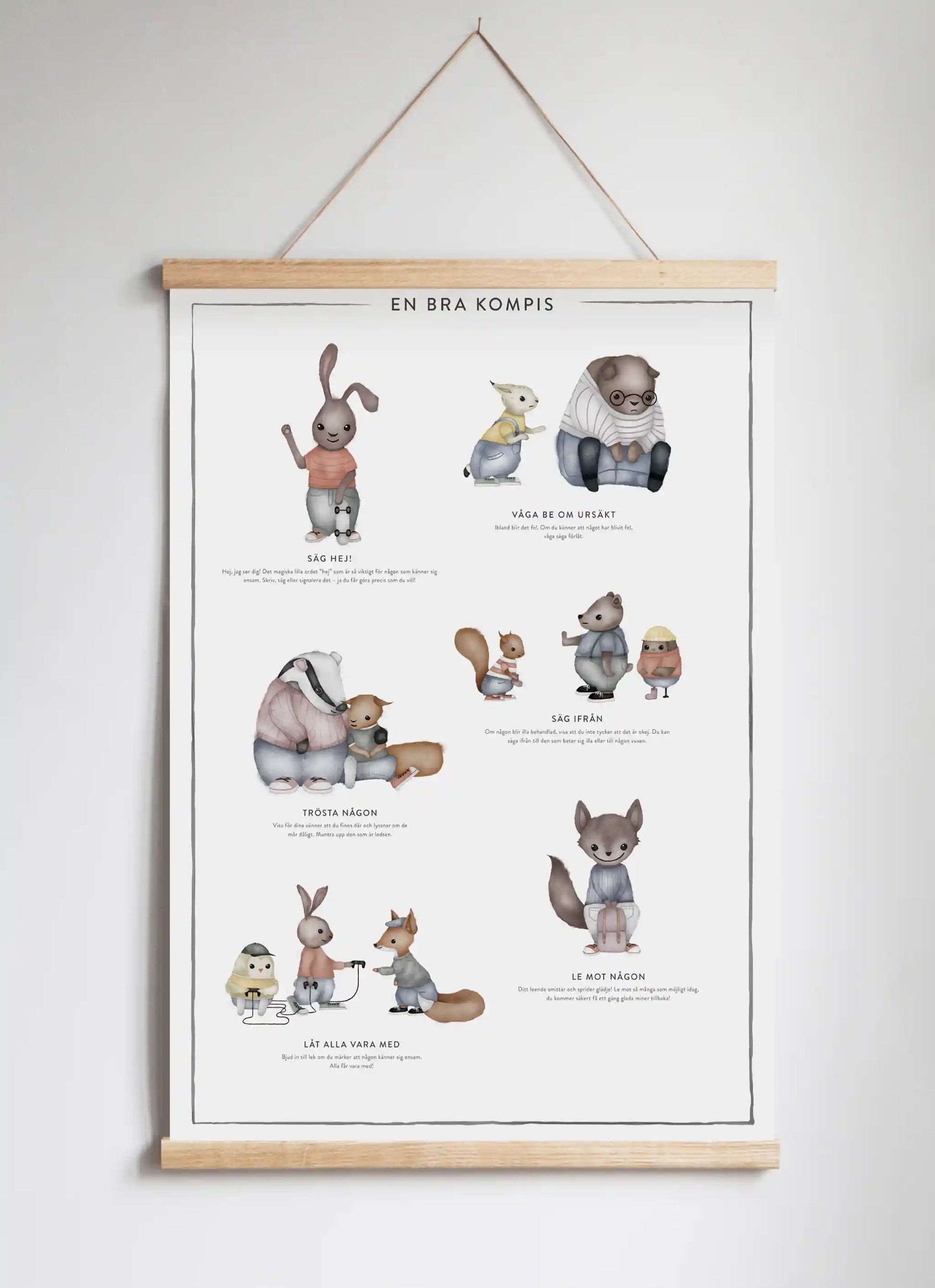 Posterhängare i ek Off-White