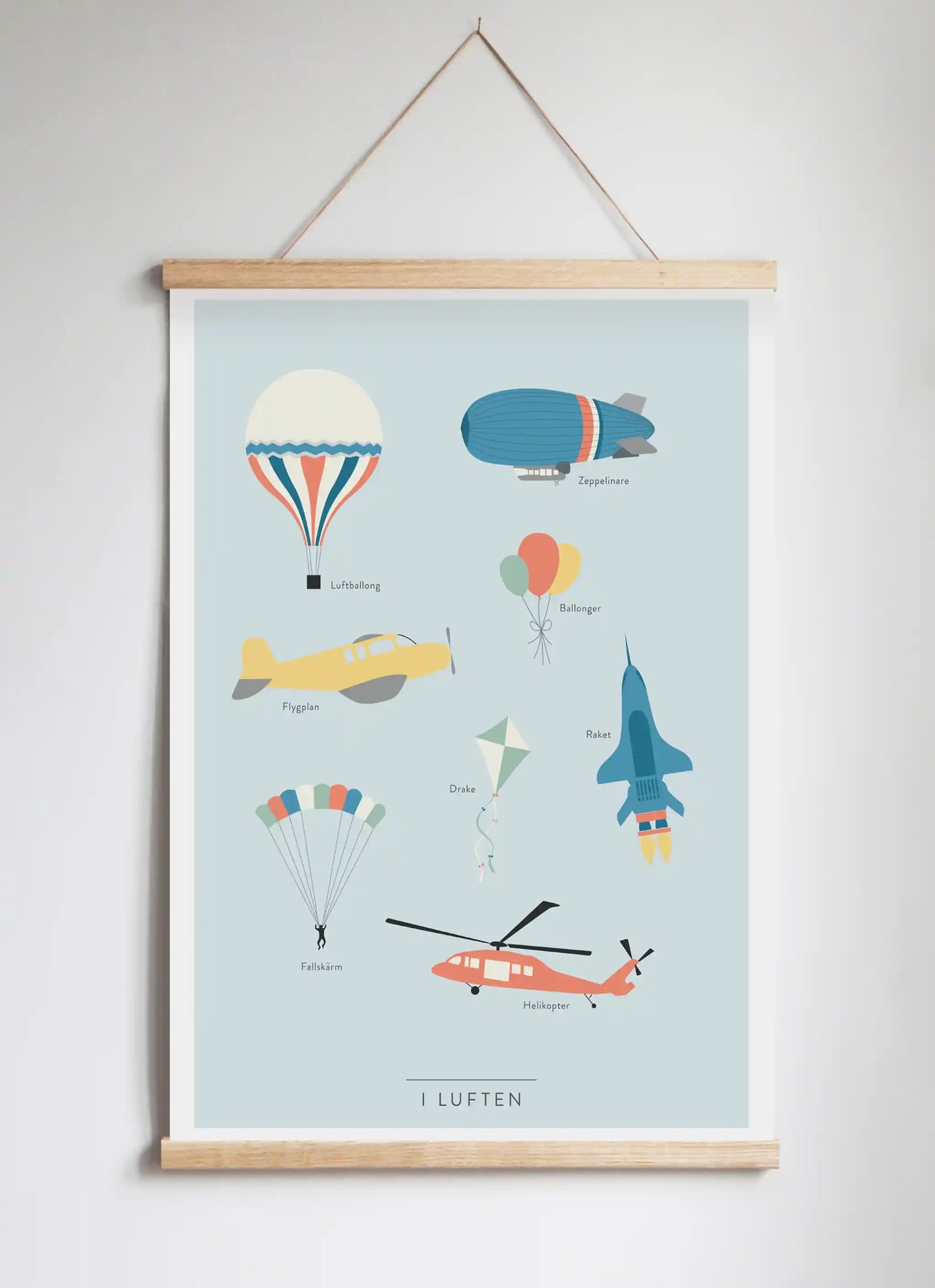 Posterhängare i ek