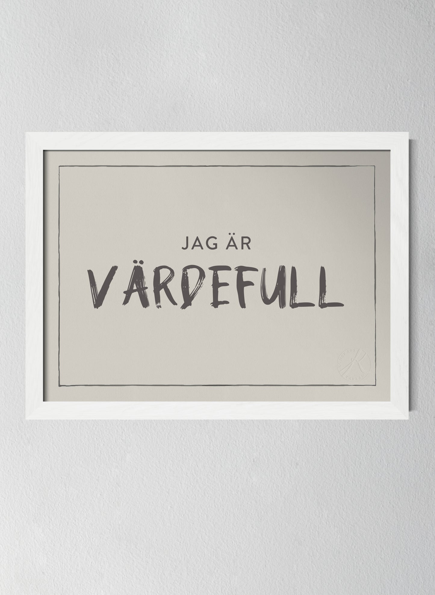 Vit träram Pearl Grey