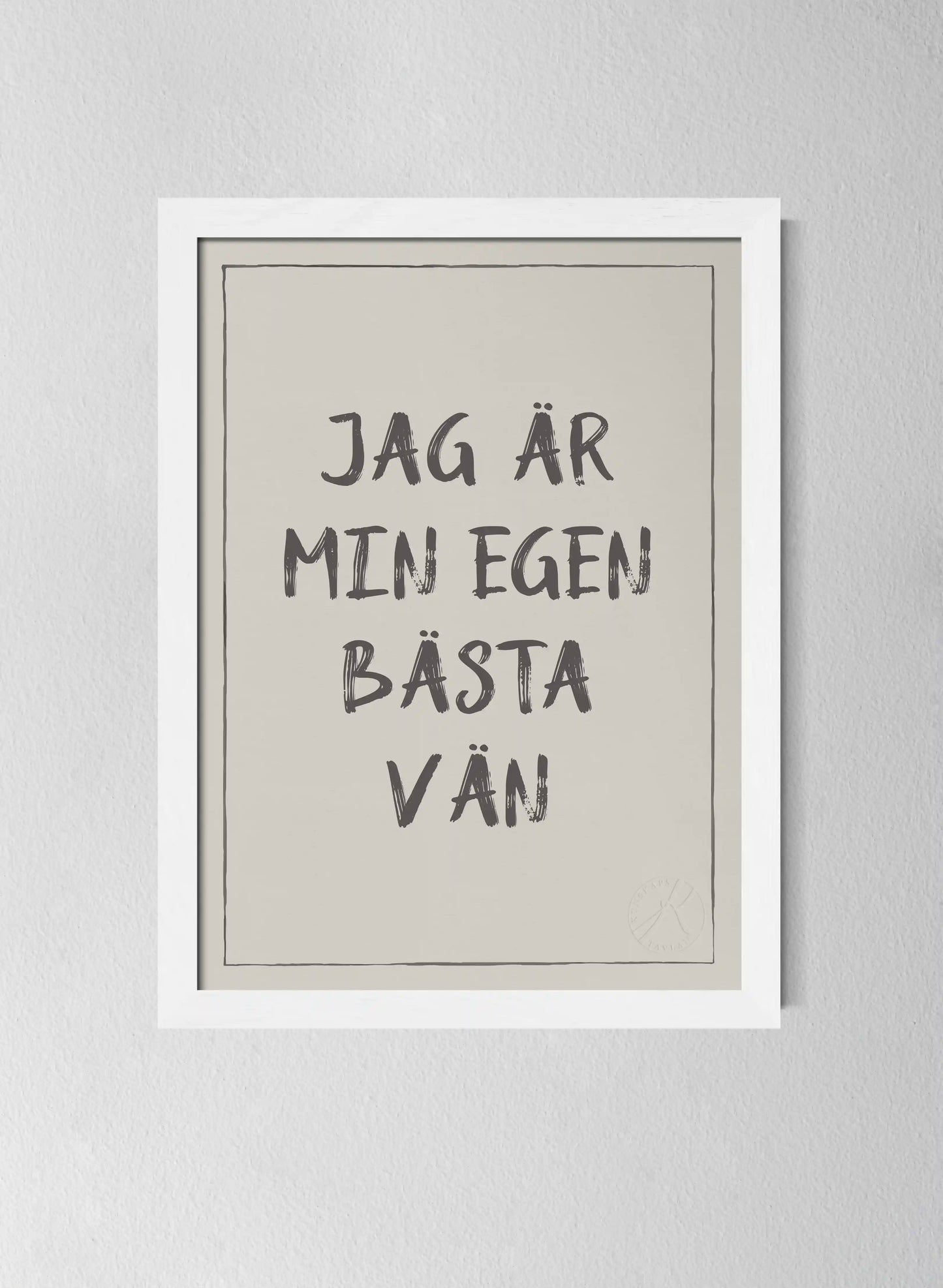 Vit träram Pearl Grey