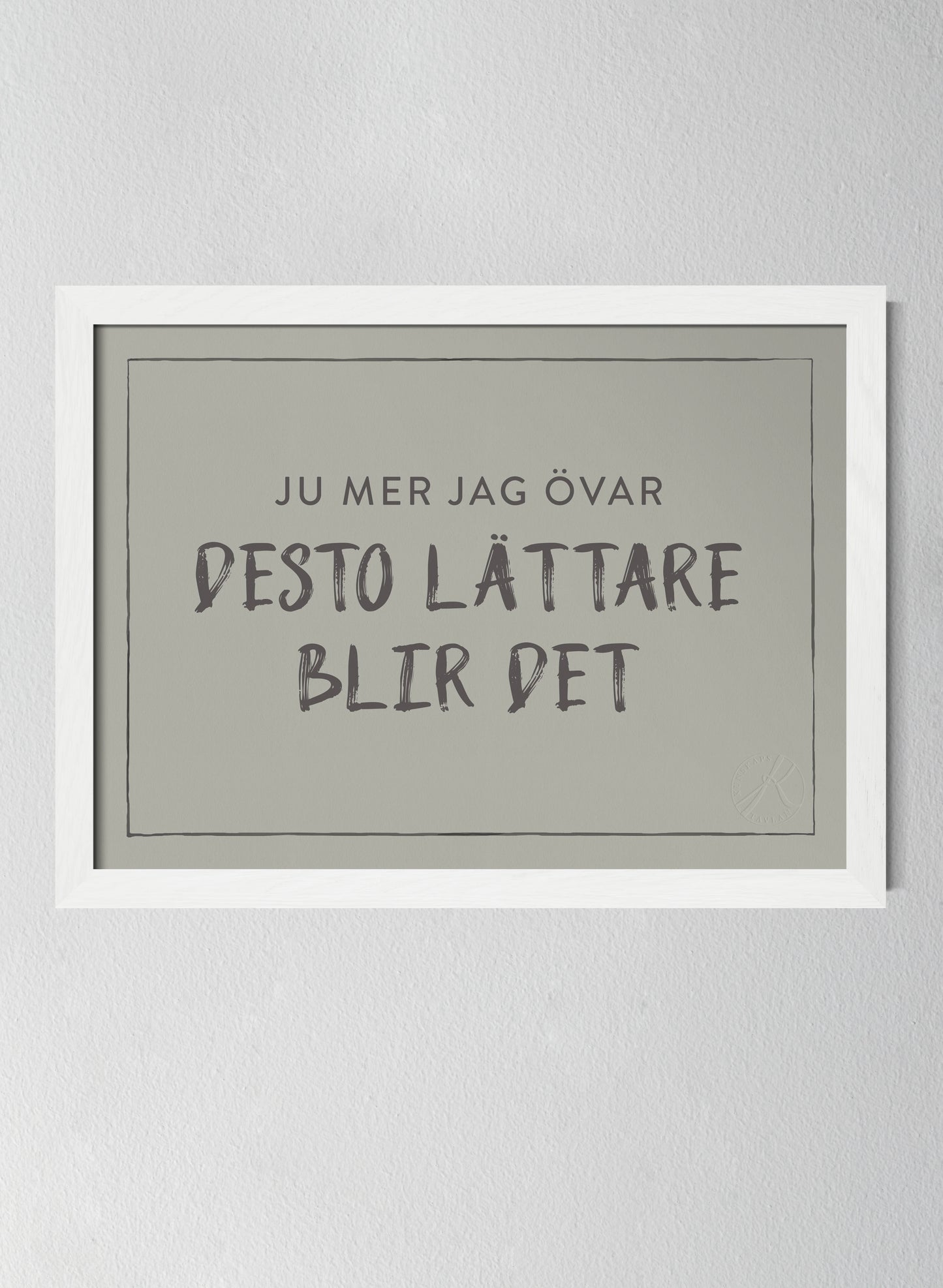 Vit träram Sandwashed Sage