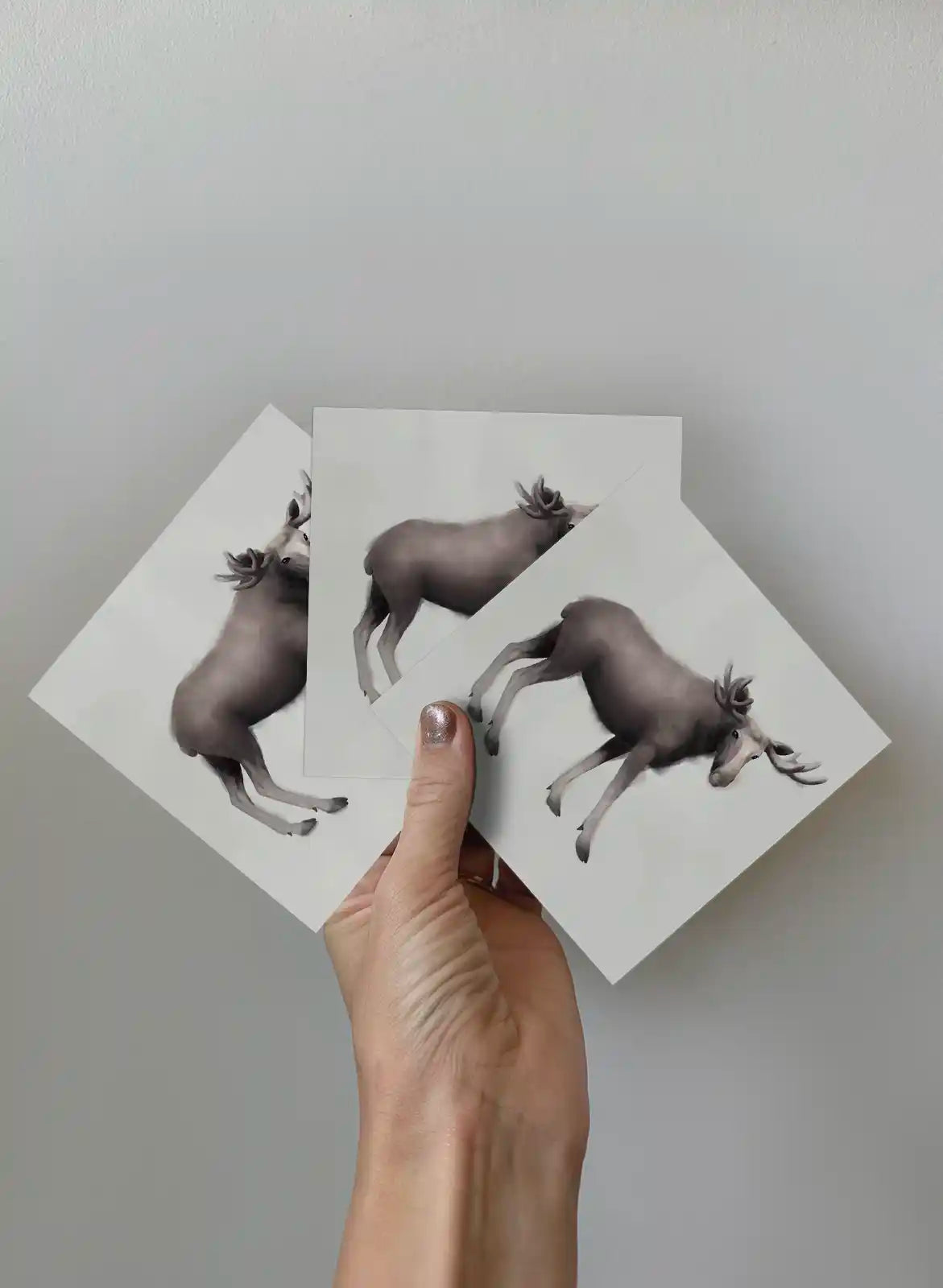 Kort 3-pack - Älgen