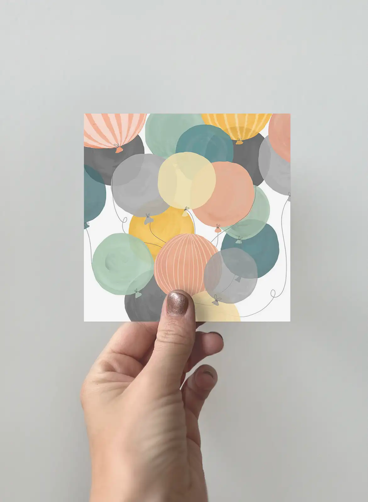 Kort 3-pack - Ballonger