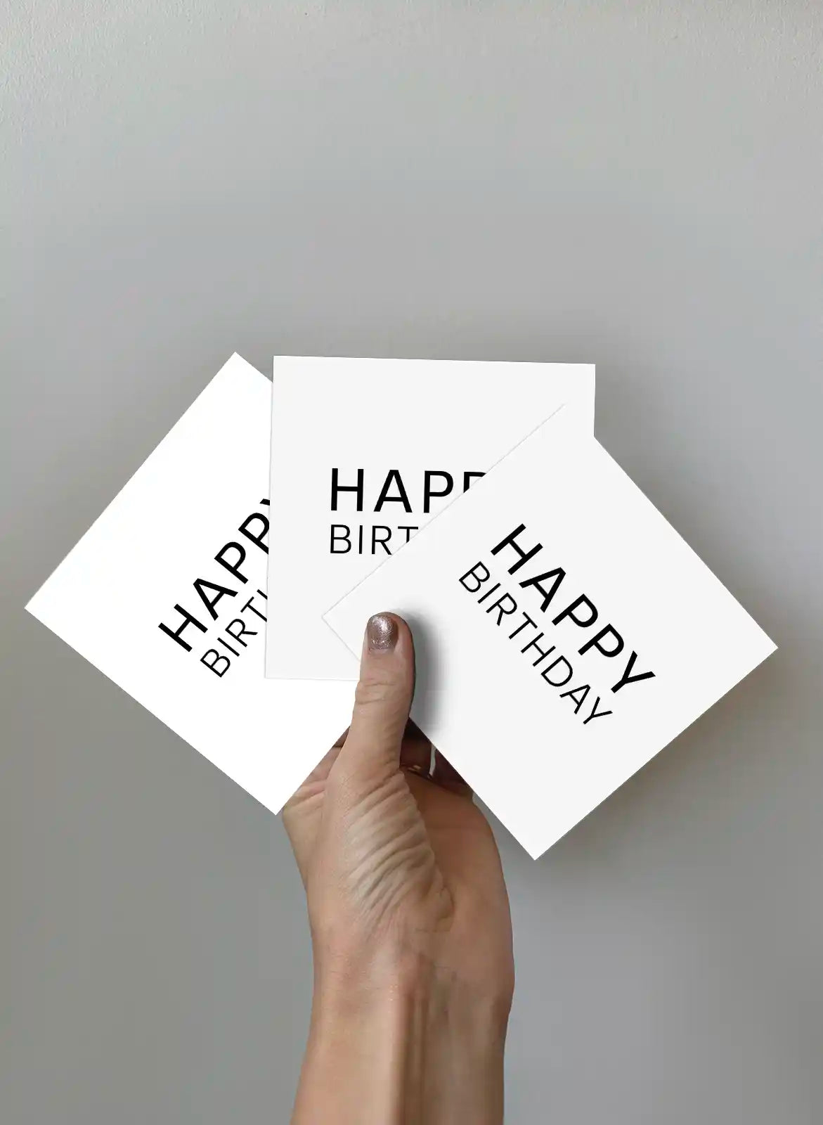 Kort 3-pack - Happy Birthday