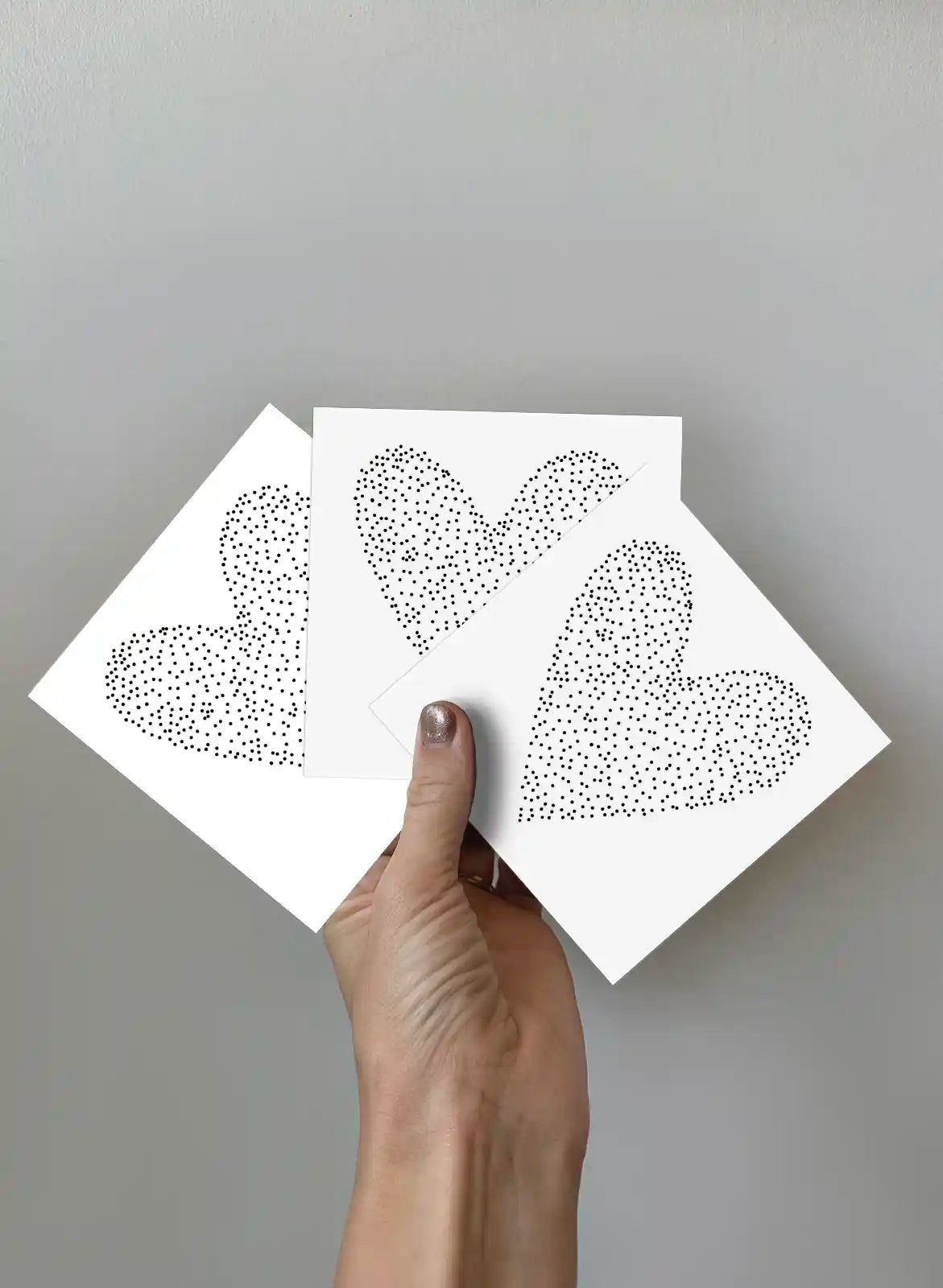 Kort 3-pack - Hjärta