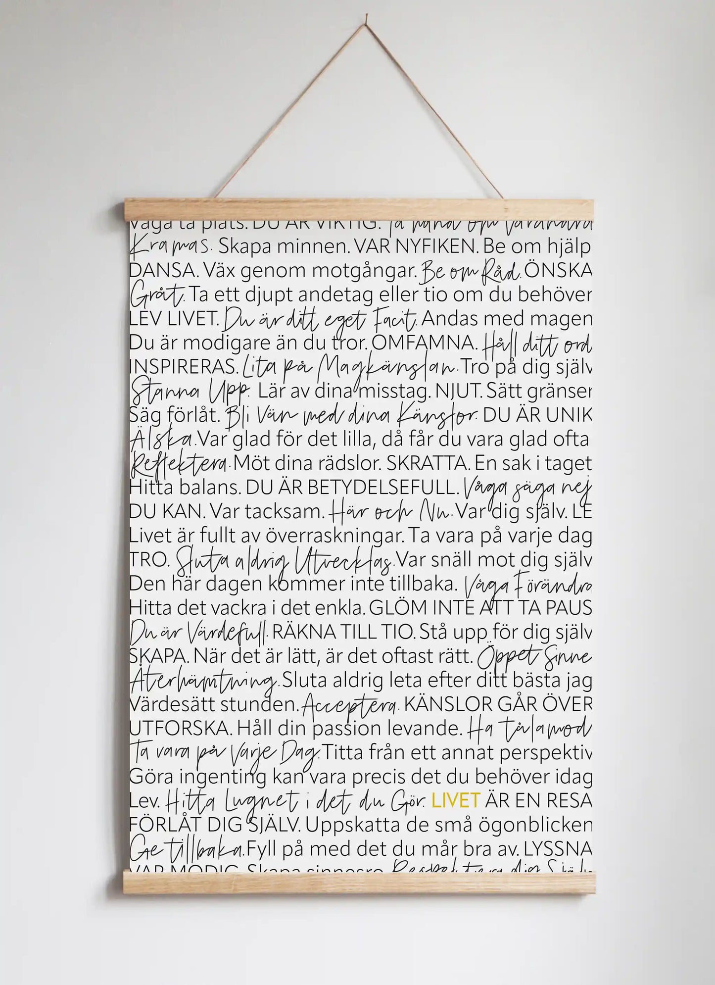 Posterhängare i ek