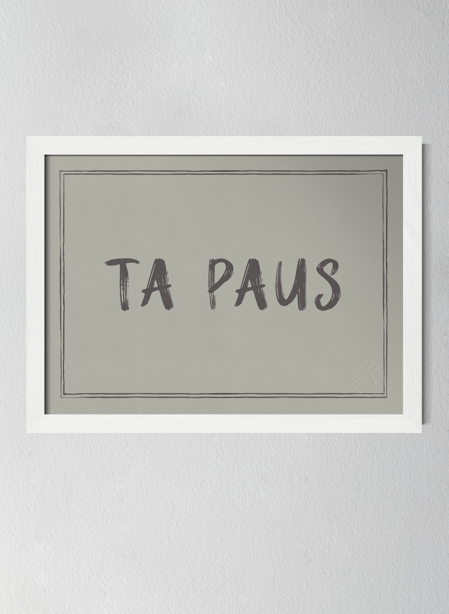 Vit träram Sandwashed Sage