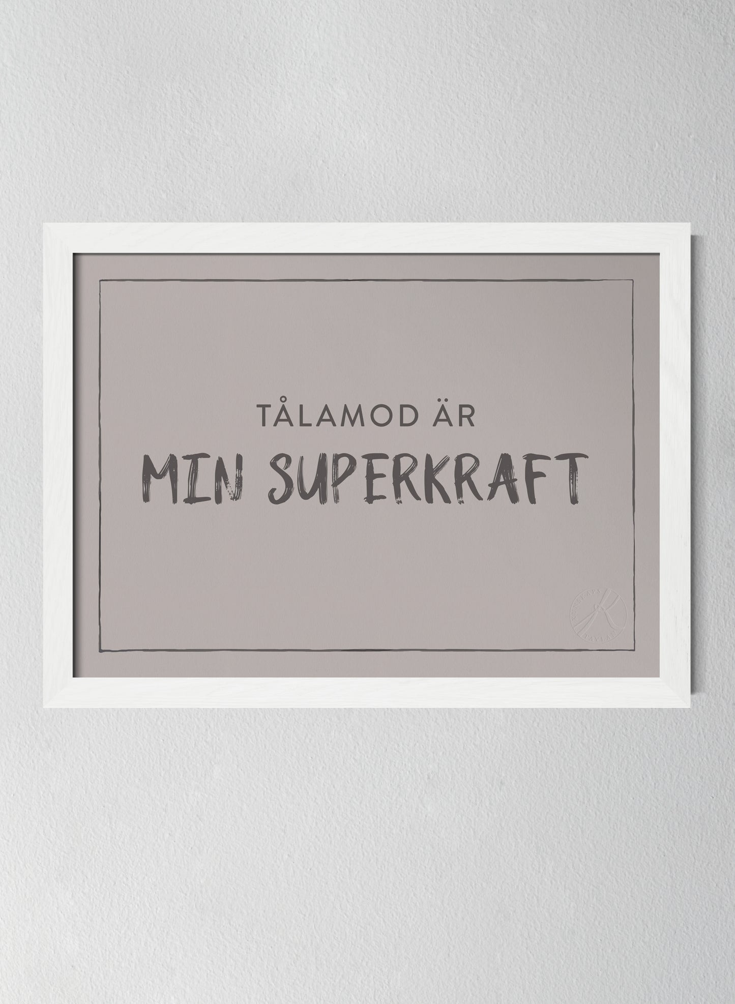 Vit träram Misty Blush