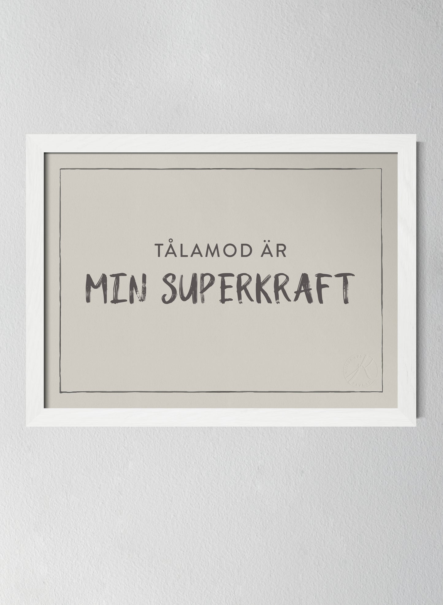 Vit träram Pearl Grey