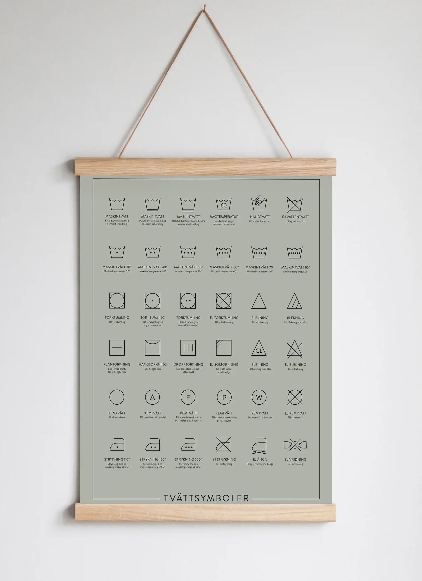 Posterhängare i ek