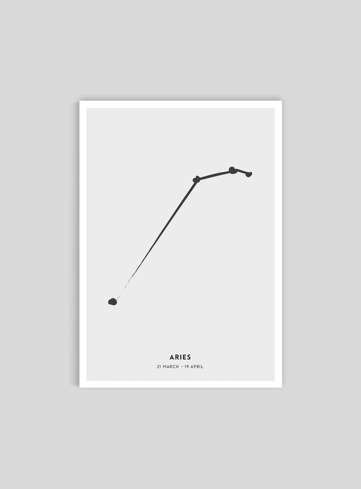 Zodiac sign Aries - Väduren - Mini print A5 - Kunskapstavlan