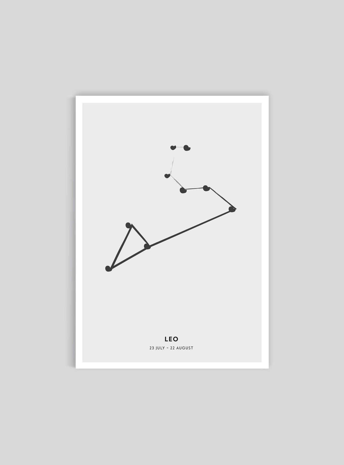 Zodiac sign Leo - Lejonet - Mini print A5 - Kunskapstavlan