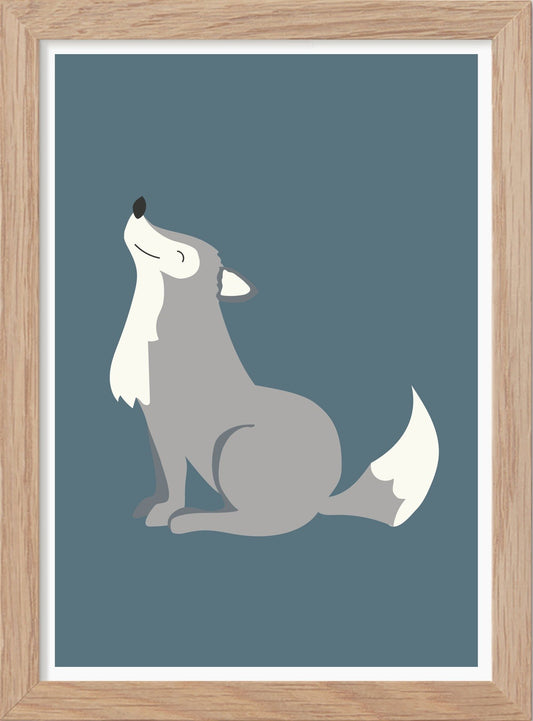 Varg - Mini print A5 - Kunskapstavlan