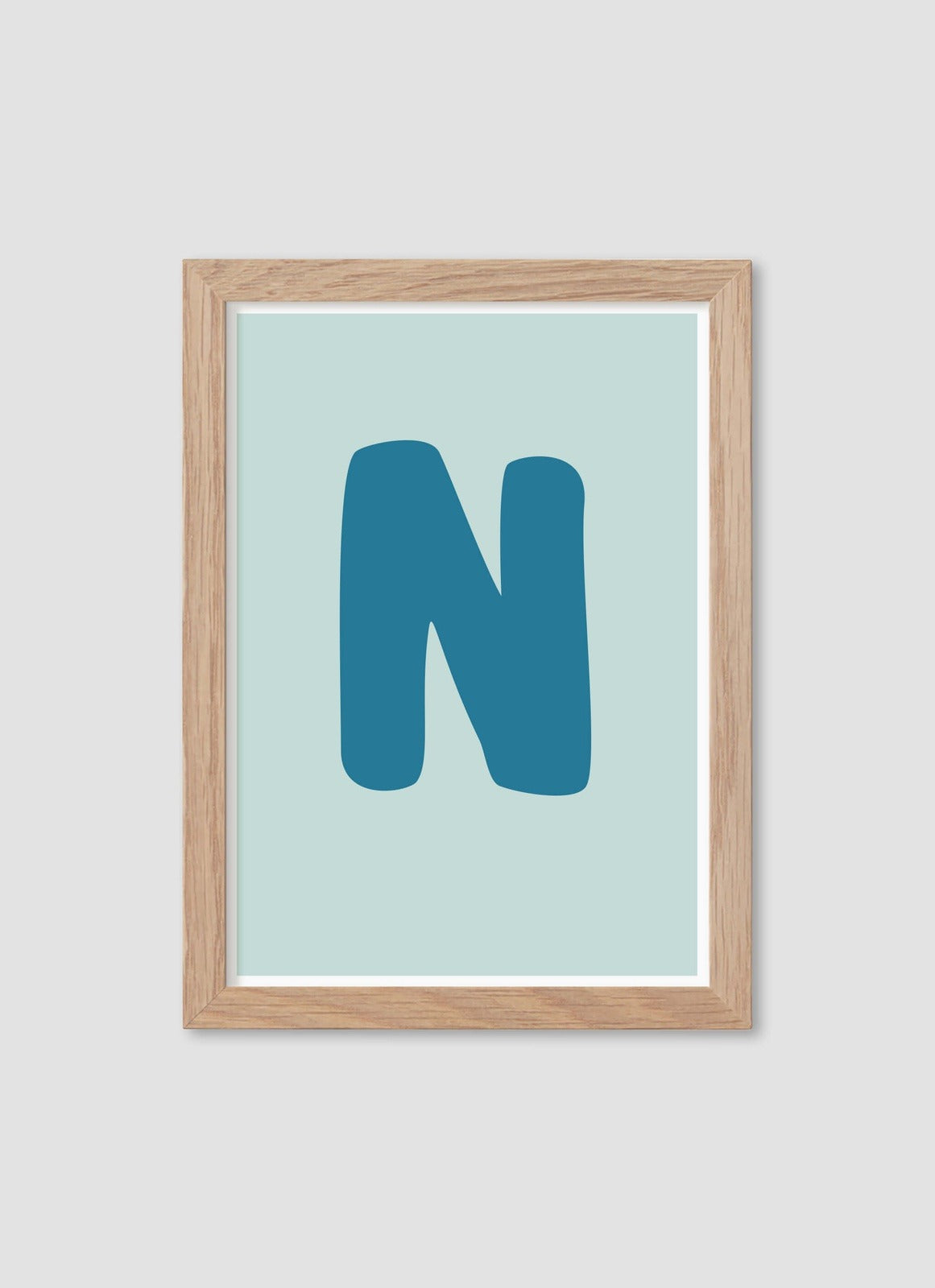 Bokstaven N - Mini print A5 - Kunskapstavlan