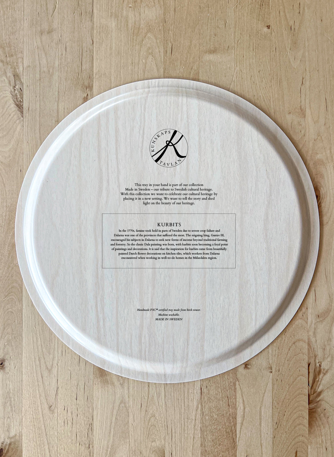 Bricka Kurbits - Rund