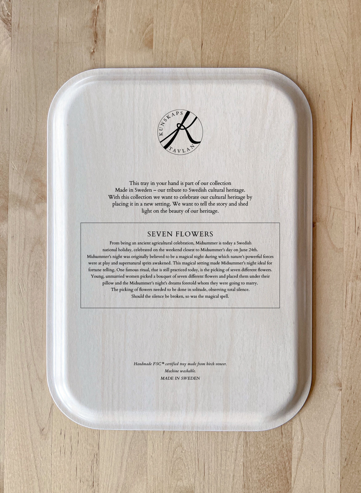 Bricka Sju sorters blommor