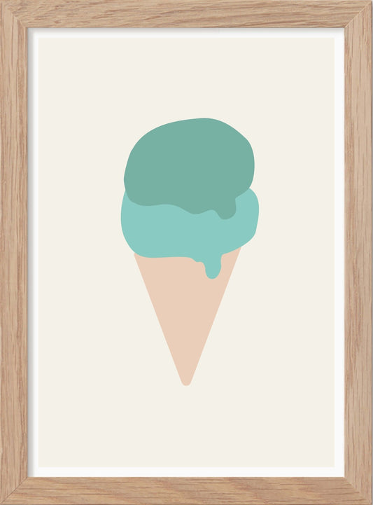 Färgen turkos - Mini print A5 - Kunskapstavlan