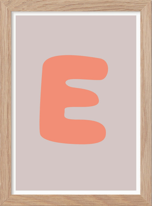 Bokstaven E - Mini print A5 - Kunskapstavlan