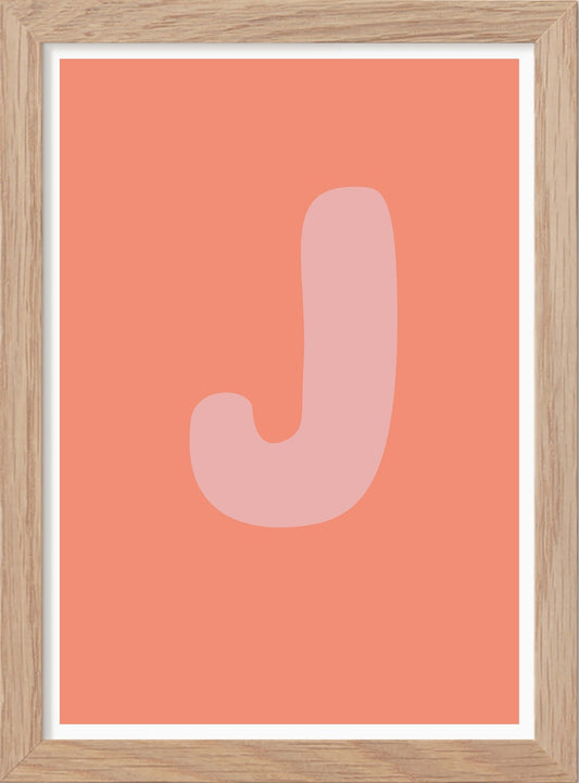 Bokstaven J - Mini print A5 - Kunskapstavlan