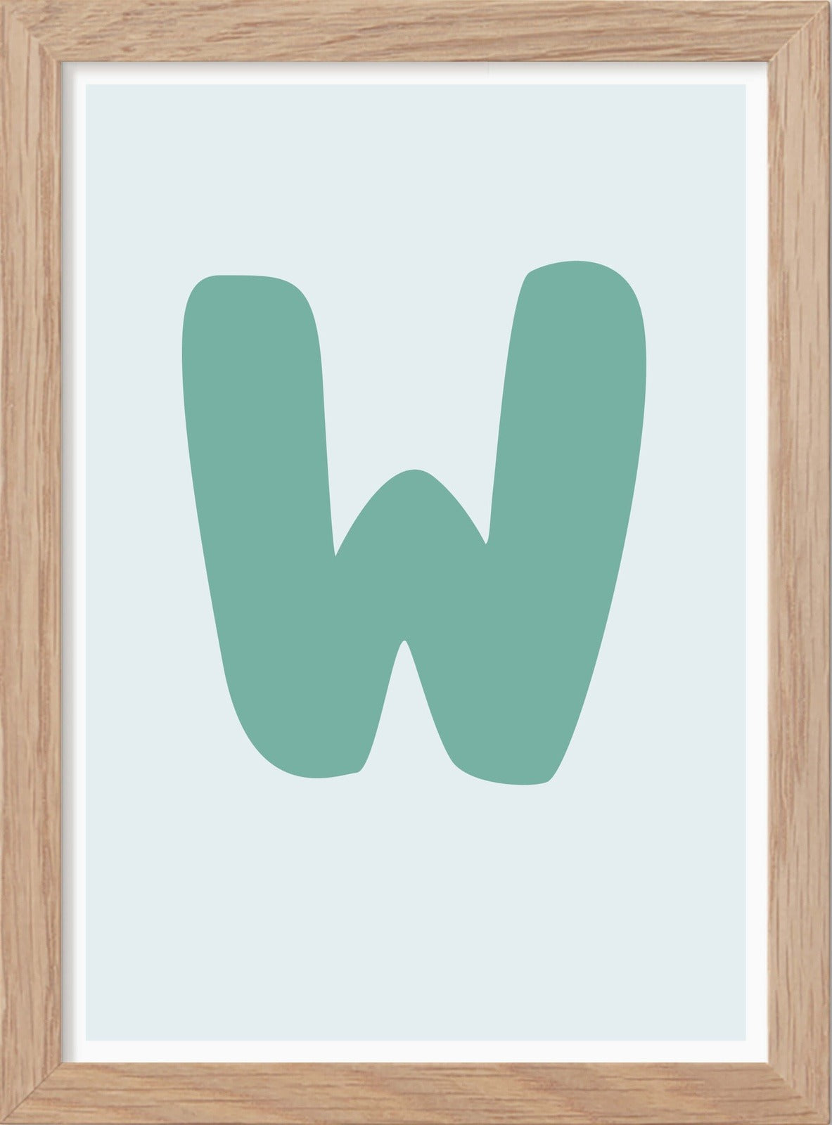 Bokstaven W - Mini print A5 - Kunskapstavlan