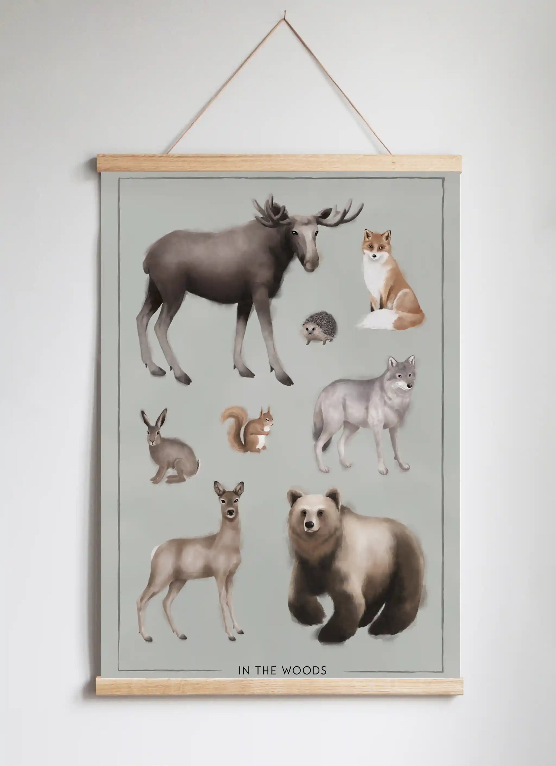 Posterhängare i ek