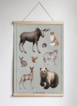 Posterhängare i ek
