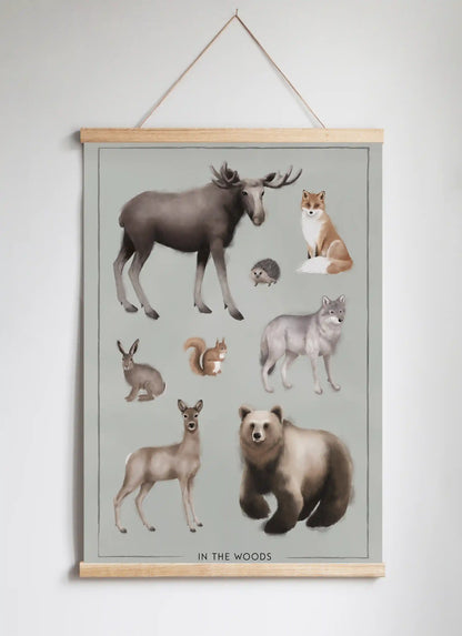 Posterhängare i ek