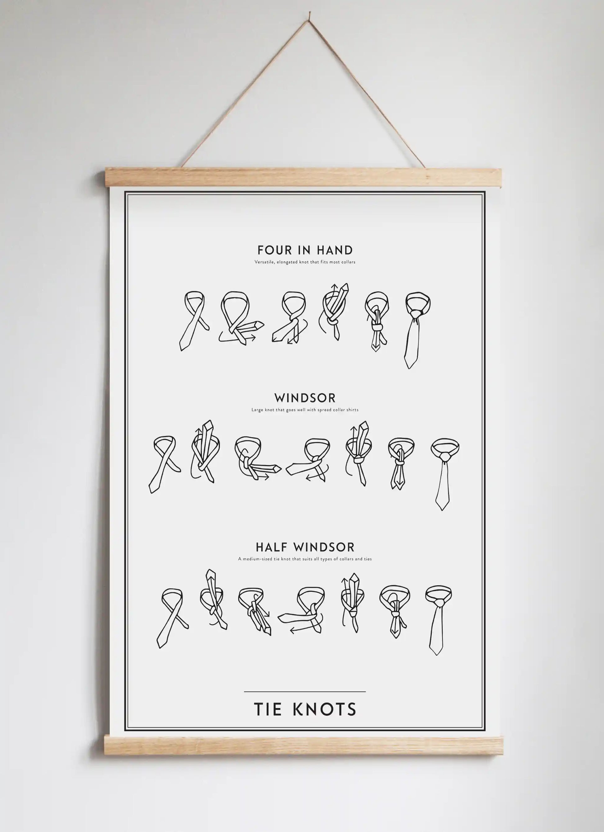 Posterhängare i ek