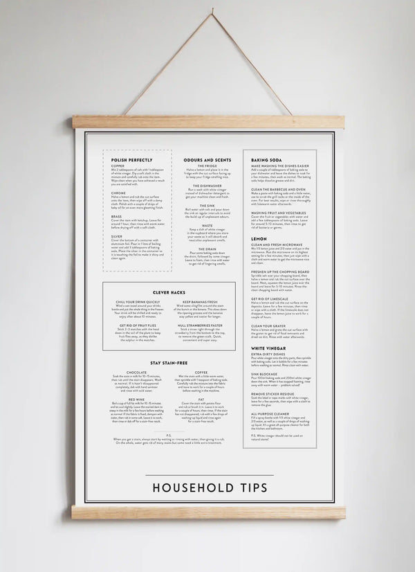 Posterhängare i ek White