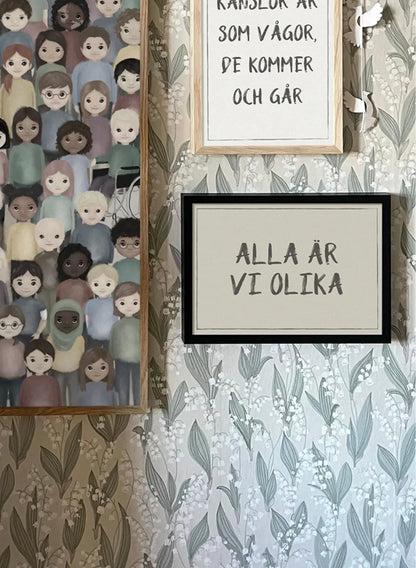 Alla är vi olika, text
