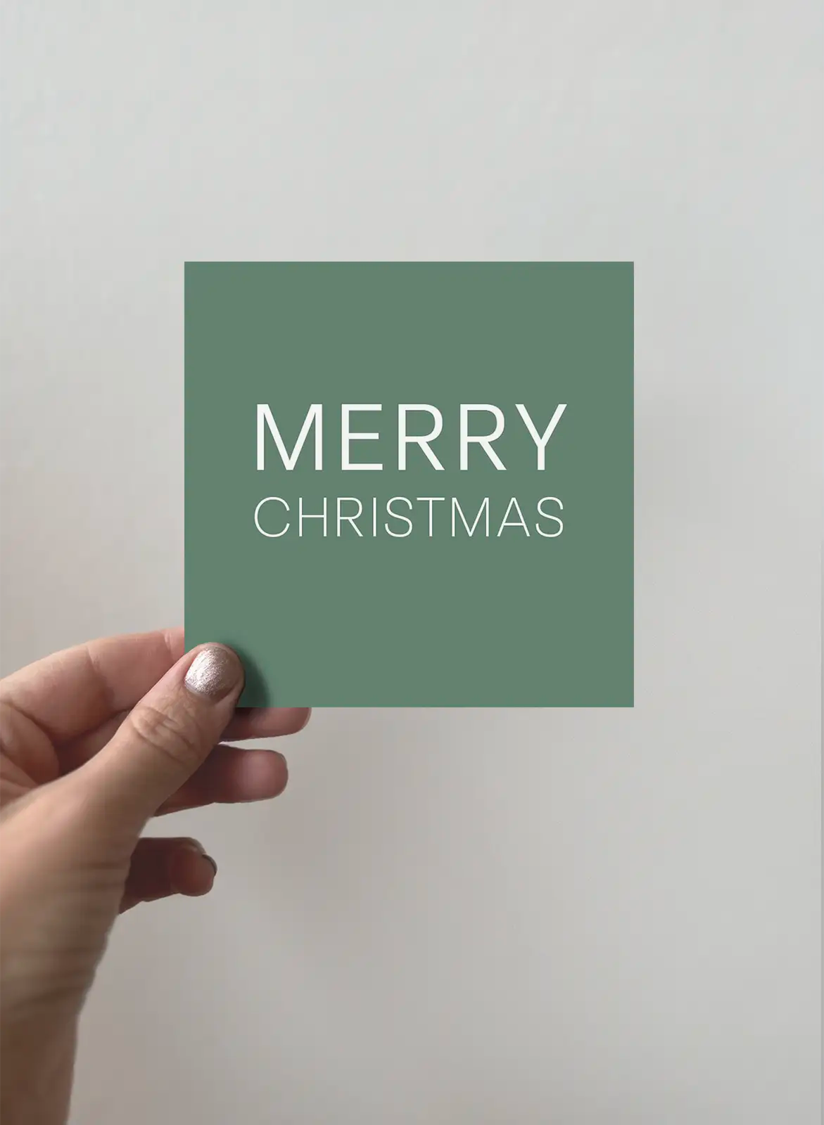 Kort 3-pack - Merry Christmas - Grön
