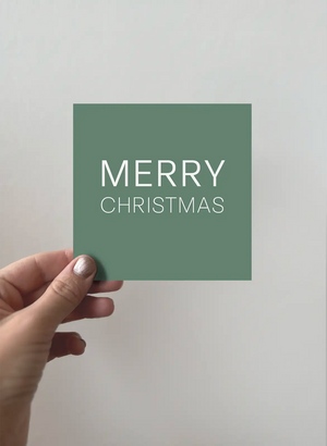 Kort 3-pack - Merry Christmas - Grön