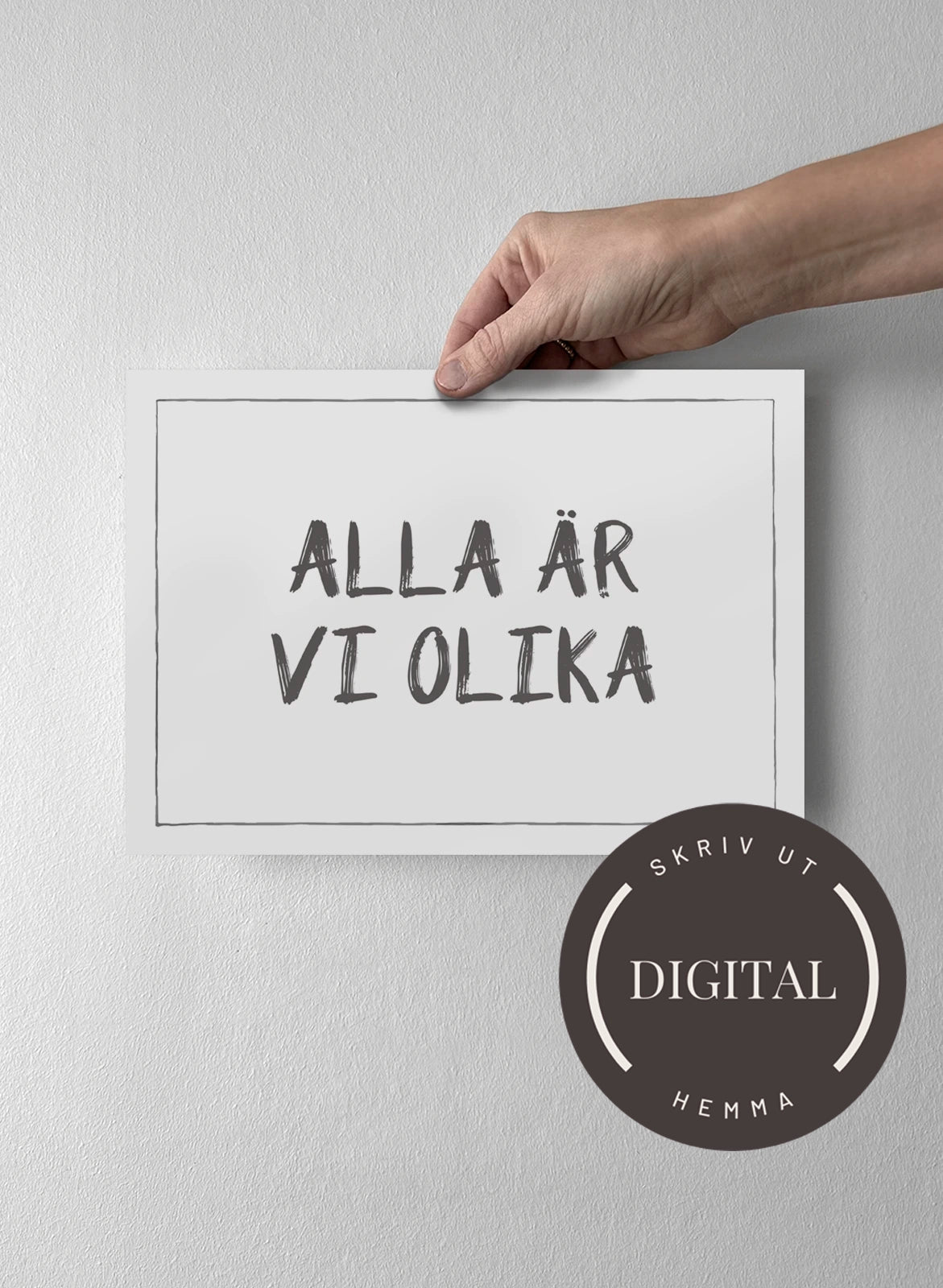 21 x 30 cm - DIGITAL - Skriv ut hemma Off-white