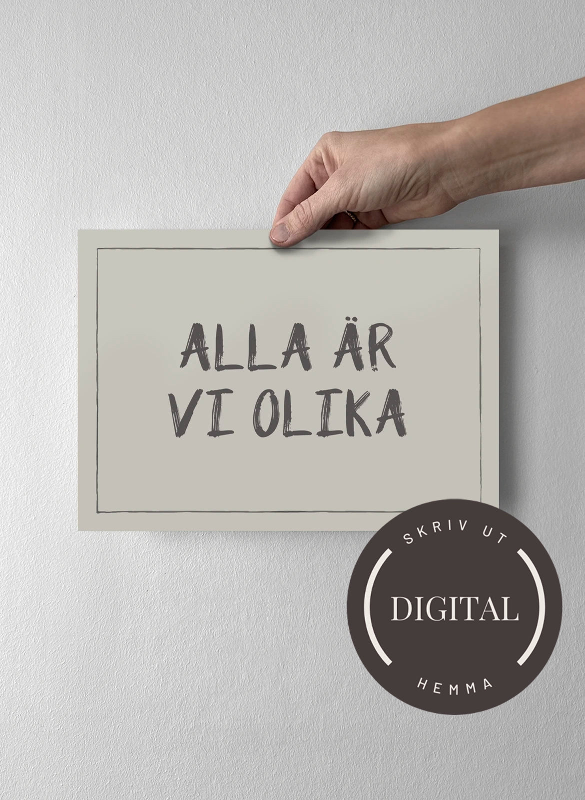21 x 30 cm - DIGITAL - Skriv ut hemma Pearl Grey