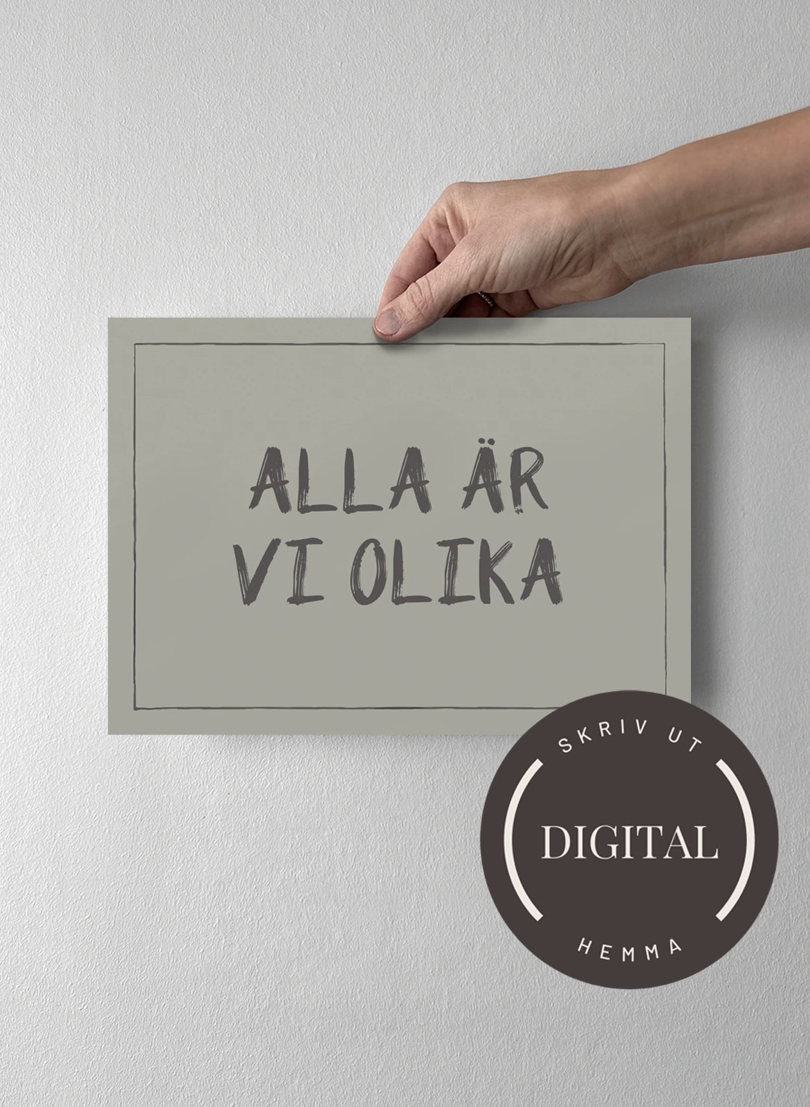21 x 30 cm - DIGITAL - Skriv ut hemma Sandwashed Sage
