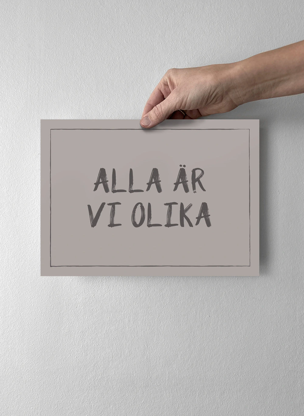 Alla är vi olika