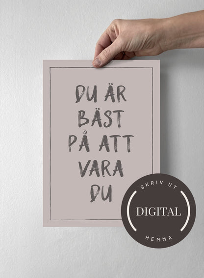 21 x 30 cm - DIGITAL - Skriv ut hemma Misty Blush