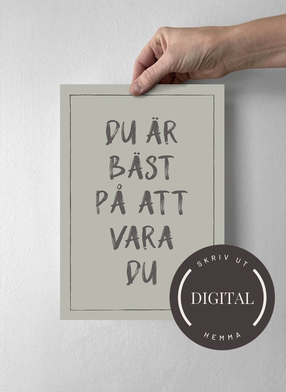 21 x 30 cm - DIGITAL - Skriv ut hemma Sandwashed Sage
