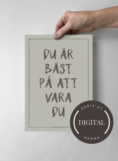 21 x 30 cm - DIGITAL - Skriv ut hemma Sandwashed Sage