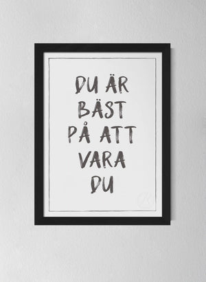 Svart träram Off-white