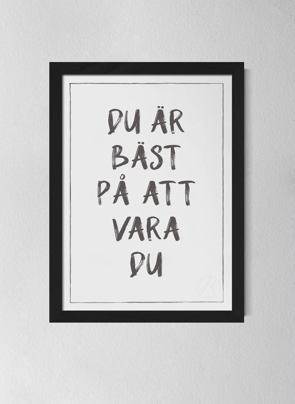 Svart träram Off-white