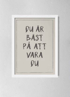 Vit träram Pearl Grey
