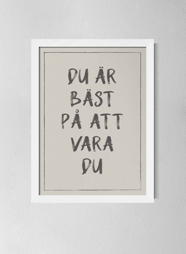 Vit träram Pearl Grey